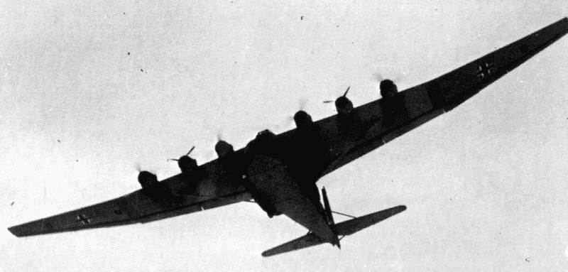 Illustration for article titled This Giant Nazi Plane Was The Largest Land-Based Transport Of WWII